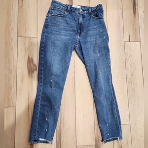 Abercrombie & Fitch Distressed Blue High Rise Skinny Jeans